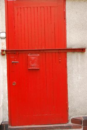 的门, 红色, 波兹南, 城市, 建设, 建筑, 老的大厦