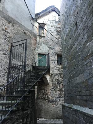 房子, 楼梯, 石头, isola 圣 giulio, 岛屿, 伦巴第大区, 意大利