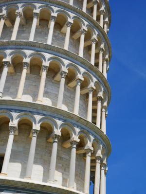 比萨塔, 比萨, 塔, 纪念碑, 意大利, 蓝蓝的天空, 建筑