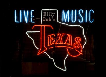 霓虹灯, 比利. 鲍勃的, 沃思堡, 德克萨斯州, 堆场, 著名, 牛仔