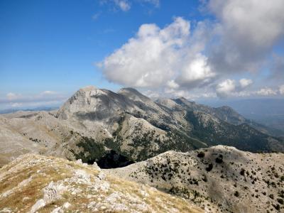 taygetus, 拉科尼亚, 希腊, 景观, 山, 自然, 山的顶峰