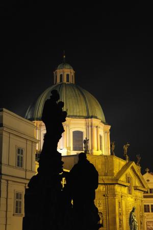 布拉格, 雕像, 捷克共和国, 查理大桥, 教会, 建筑, 天主教