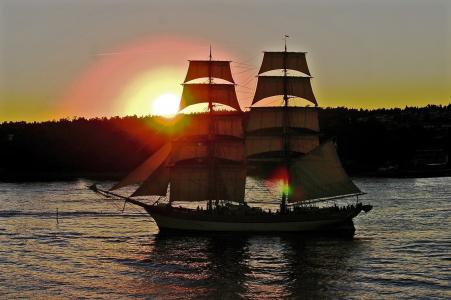帆船, 群岛, 瑞典, 暮光, 帆, 水手, 帆船