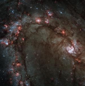 银河, 南部的风车星系, m83, hubbel 太空望远镜, 星星, 恒星诞生, 星团