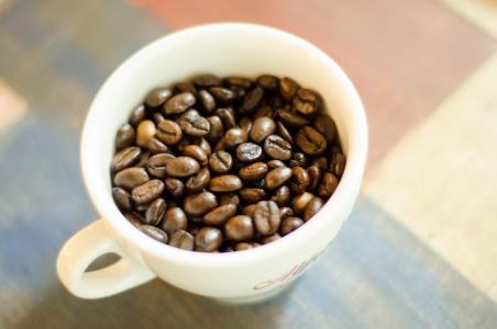 咖啡豆, 杯, 咖啡, 咖啡厅, 咖啡豆, 豆, 棕色