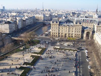 巴黎, 法国, 视图, 埃菲尔铁塔, 建筑, 城市景观, 欧洲