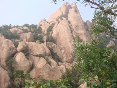 查雅山, 河南, 中国, 岩石, 红色的岩石, 景观, 荒野