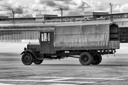 卡车, 从历史上看, 德国帝国, 黑色和白色, 长 hauber