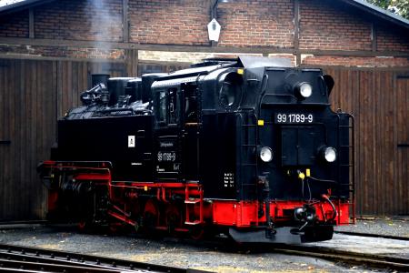 机车, 德语, 德累斯顿, lokomotive, 旧火车, 德国, 铁路轨道