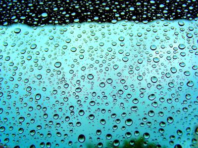 滴眼液, 窗口, 视图, 雨滴, 蓝色, 水滴, 湿法