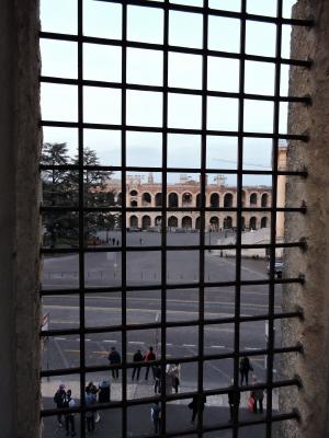 窗口, 栏杆, 舞台上, 维罗纳, 广场文胸
