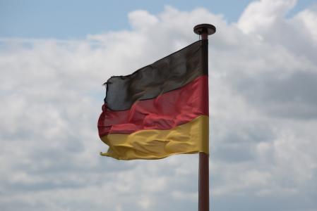 国旗, 德国, 德国旗子, 黑色红金, 德语, 颤振, 打击