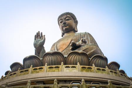 香港, 大屿山, 佛, 宗教, 寺, 雕像, 具有里程碑意义