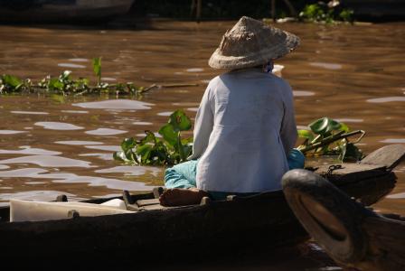 湄公河, 浮动市场, 越南, 旅行, 旅游, 水, 三角洲