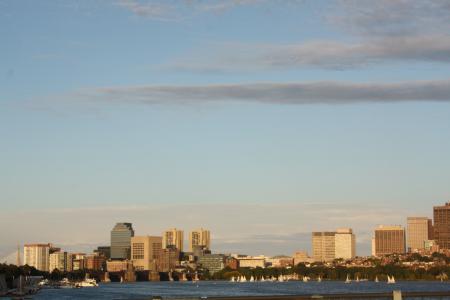 波士顿, 湾, 天际线, 河