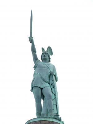 赫尔曼纪念馆, 战士, 雕像, 战争, 强度, 骄傲, 石头