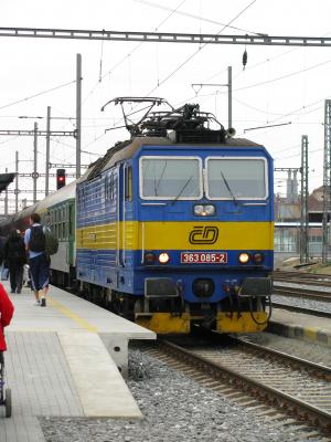 铁路, 电力机车, 旅客列车, 公共交通, 南波希米亚, 捷克共和国, 泊