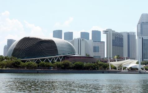 新加坡, 滨海, 建筑, 天际线, 城市, 城市景观, 塔