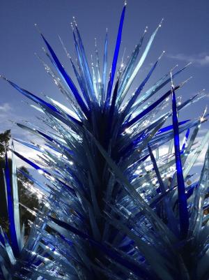 胡利, 植物园, 丹佛, 艺术家, 玻璃, 植物园, 蓝色