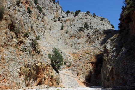 aradena, 峡谷, 克里特岛, 希腊, 路径, 线索, 岩石