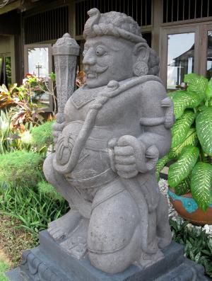 雕像, 艾耶尔, 岛屿, 印度尼西亚, 爪, 战士, java