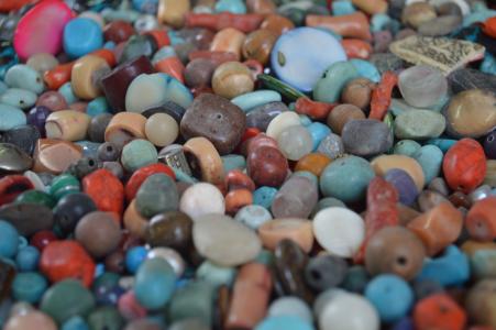 珠子, 市场, klalen, 石头, 假日, 颜色, 石头