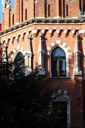 砖, 石雕, 建筑, 传统, 欧洲, 克拉科夫波兰
