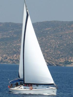 帆船, 地中海, 希腊, 地中海, 小船, 白色帆, 现场