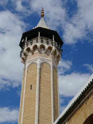 宣礼塔, 清真寺, 突尼斯, 突尼斯, madina, 塔, 建筑