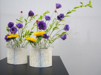 花卉的问候, 餐桌装饰, 插花, 掐丝, 风铃, 花, 紫色