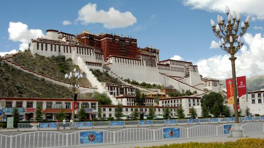 西藏, 拉萨, 修道院, 布达拉宫, 建筑, 著名的地方, 文化