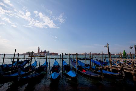 吊船, 威尼斯, 意大利, 欧洲, 水, 小船, 威尼斯人