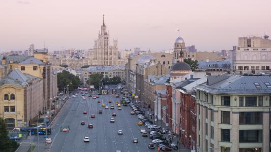 莫斯科, 俄罗斯, 中心, 屋顶