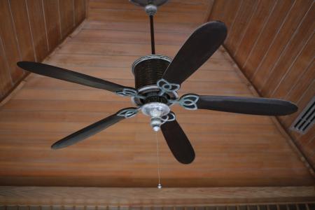 风, 天花板, 螺旋桨, 电风扇