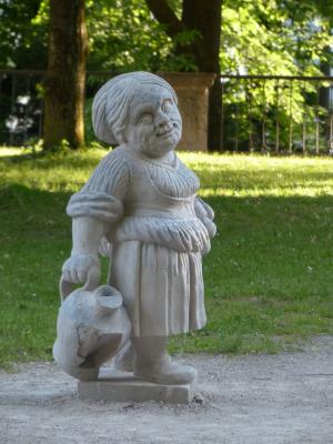 小矮人, gnome, 图, 雕塑, 全球, zwergelgarten, 米拉贝尔花园