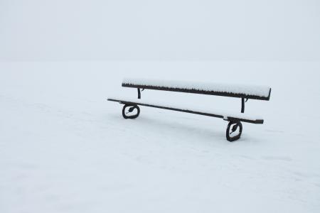 被遗弃, 孤独, 板凳, 感冒, 空, 弗罗斯特, 结霜
