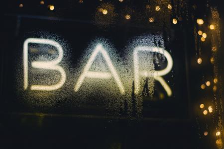 晚上, 黑暗, 灯, 酒吧, 庆祝活动, 餐厅, 饮料