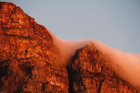 桌山, 开普敦, 南非, 天空, 在桌山, 云彩, 自然