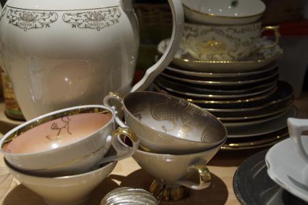 瓷器, 奶奶, 老, 古董, 从历史上看, 收藏家的杯子, teeservice