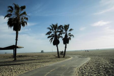 海滩自行车道