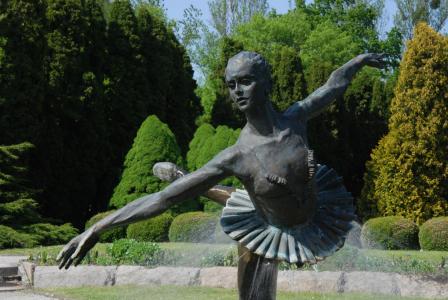 喷泉, 这座雕像, 芭蕾舞女演员, 公园, 雕塑, 花园