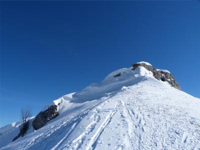 徒步旅行, 冬天, 山, 雪, 景观, 阿尔卑斯山, 白色