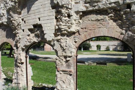 罗马竞技场在帕多瓦, 废墟, 建筑, 古代, 罗马人, 罗马, 老
