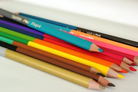 蜡笔, 蜡笔, 绿松石, 着色, 学校, 颜色, 儿童