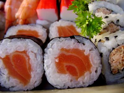 寿司, 生鱼片, 食品, 东方, 结合, 巴萨, 日语