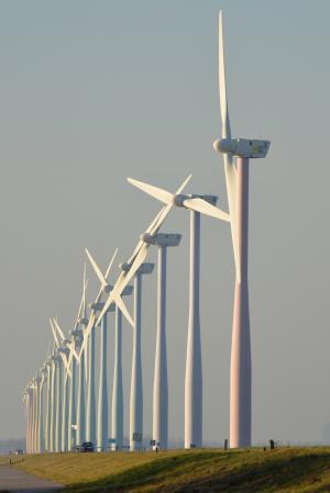 自然, 风车, 荷兰, 风力发电, 视图, 灯芯, 风力发电机组