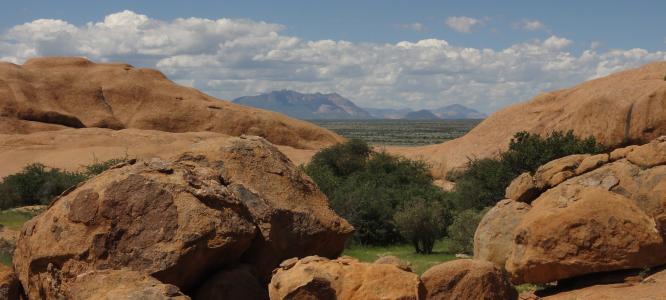 纳米比亚, 前景, 远见, 景观, 石头