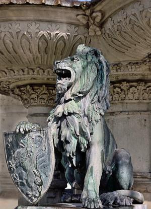 雕塑, 狮子, 不伦瑞克, 亨利喷泉