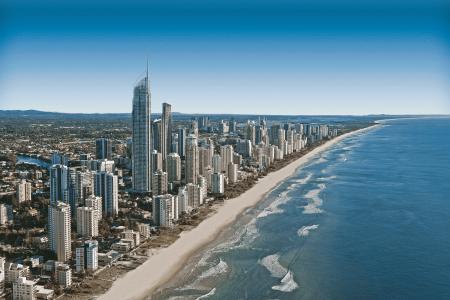 空中, 澳大利亚, 海滩, 建筑, 城市, 城市景观, 海岸