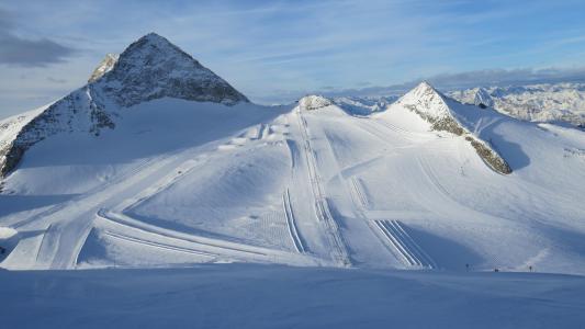 冰川, 寒假, 滑雪, 蒂罗尔, 高山, hintertux, 奥地利
